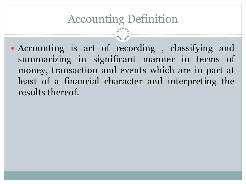 Accounting Cycle